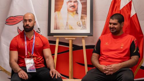 Issa bin Ali visits the sports village and urges the players to make an honorable appearance