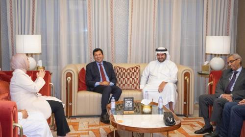 Issa bin Ali receives the Egyptian Minister of Youth and Sports