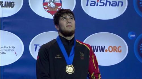 Wrestler Akjmed Tazhudinov presents the Kingdom of Bahrain with a gold medal in the World Wrestling Championship and qualifies for the 2024 Paris Olympics