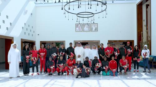 An official reception for the champions and heroines of athletics