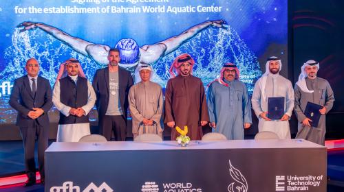 GFH, and the Bahrain Swimming Association, a cutting-edge aquatic complex is set to grace the Kingdom