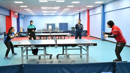 عقد الاجتماع الفني لمنافسات كرة الطاولة واليوم انطلاق الدور التمهيدي