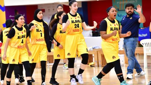 تفوق سيدات النادي الأهلي لكرة السلة على غاز الشمال العراقي