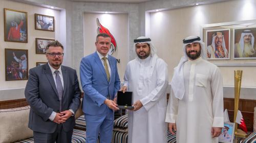 Isa bin Ali Welcomes WADA President to Bahrain, Conveys Shaikh Khalid bin Hamad’s Greetings and Reaffirms Commitment to Clean Sport