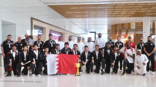 Federation Vice President Leads Reception Bahrain U18 Basketball Team Welcomed Home After Gulf Triumph and Asian Cup Qualification 