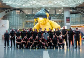 البعثة البحرينية تصل إلى سانيا للمشاركة في دورة الألعاب الآسيوية الشاطئية 