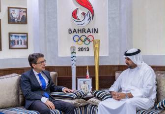 Isa bin Ali Receives German Ambassador and Discusses Strengthening Sports Cooperation
