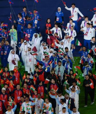 China bid farewell to more than 12,000 athletes in the Asian Games