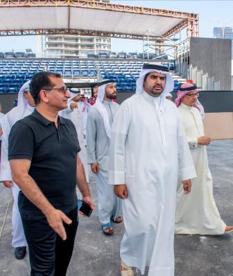 Issa bin Ali Inspects 3x3 Basketball World Tour Court