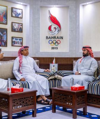 لقاء الأمين العام بوفد اللجنة الأولمبية البحرينية
