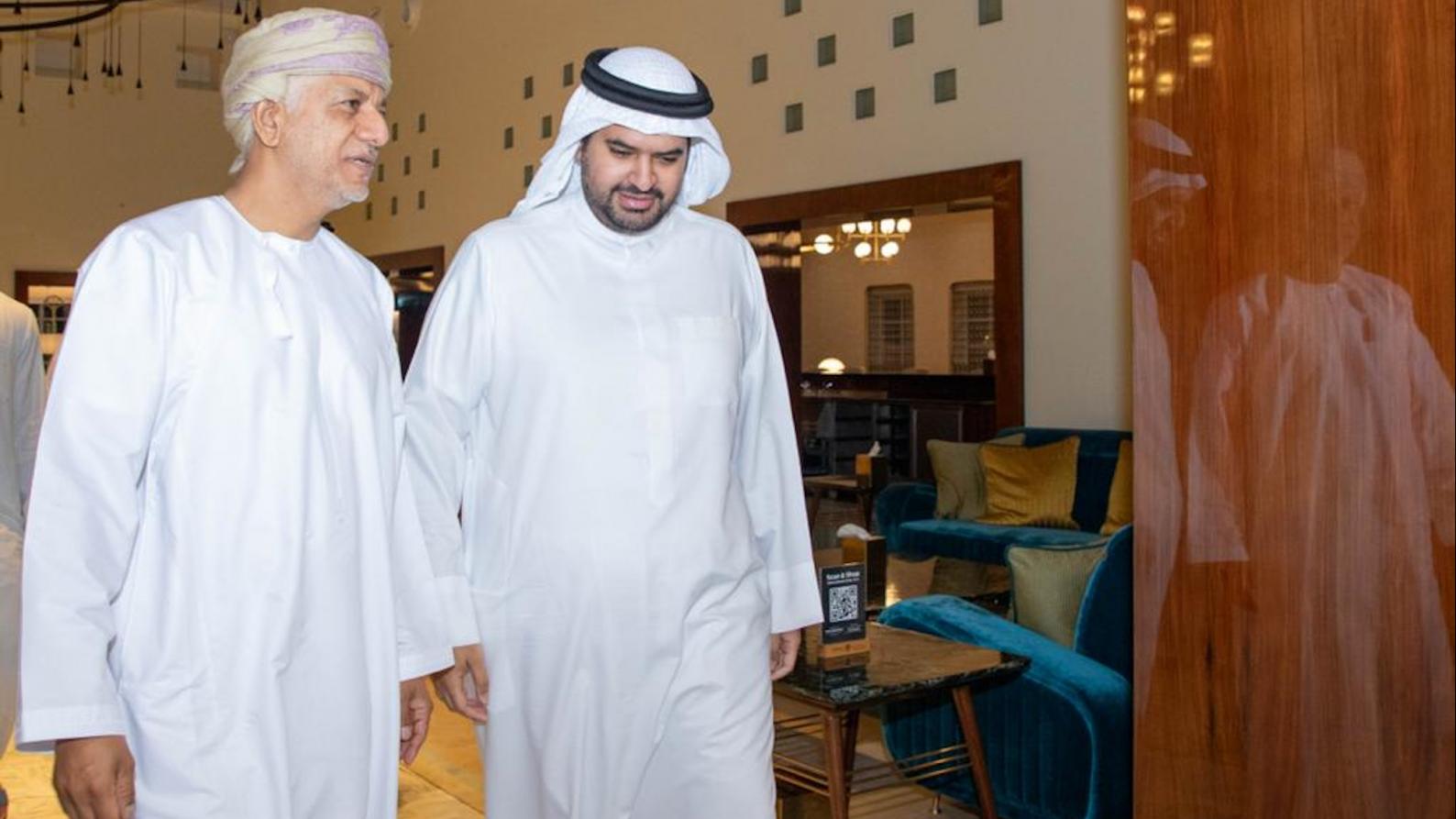 Issa bin Ali receives the President of the Omani Olympic Committee