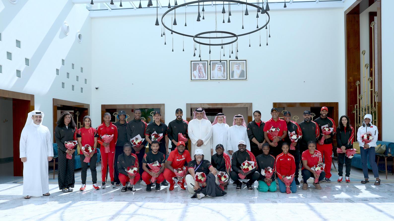 An official reception for the champions and heroines of athletics