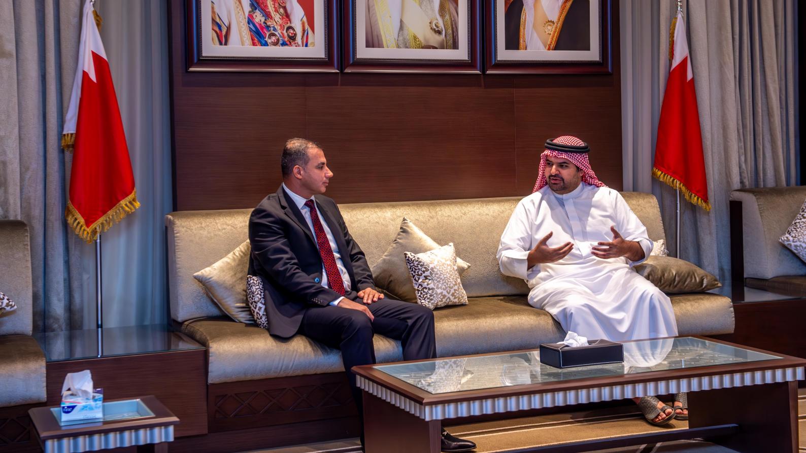 Isa bin Ali Al Khalifa Hosts President of Syrian Olympic Committee