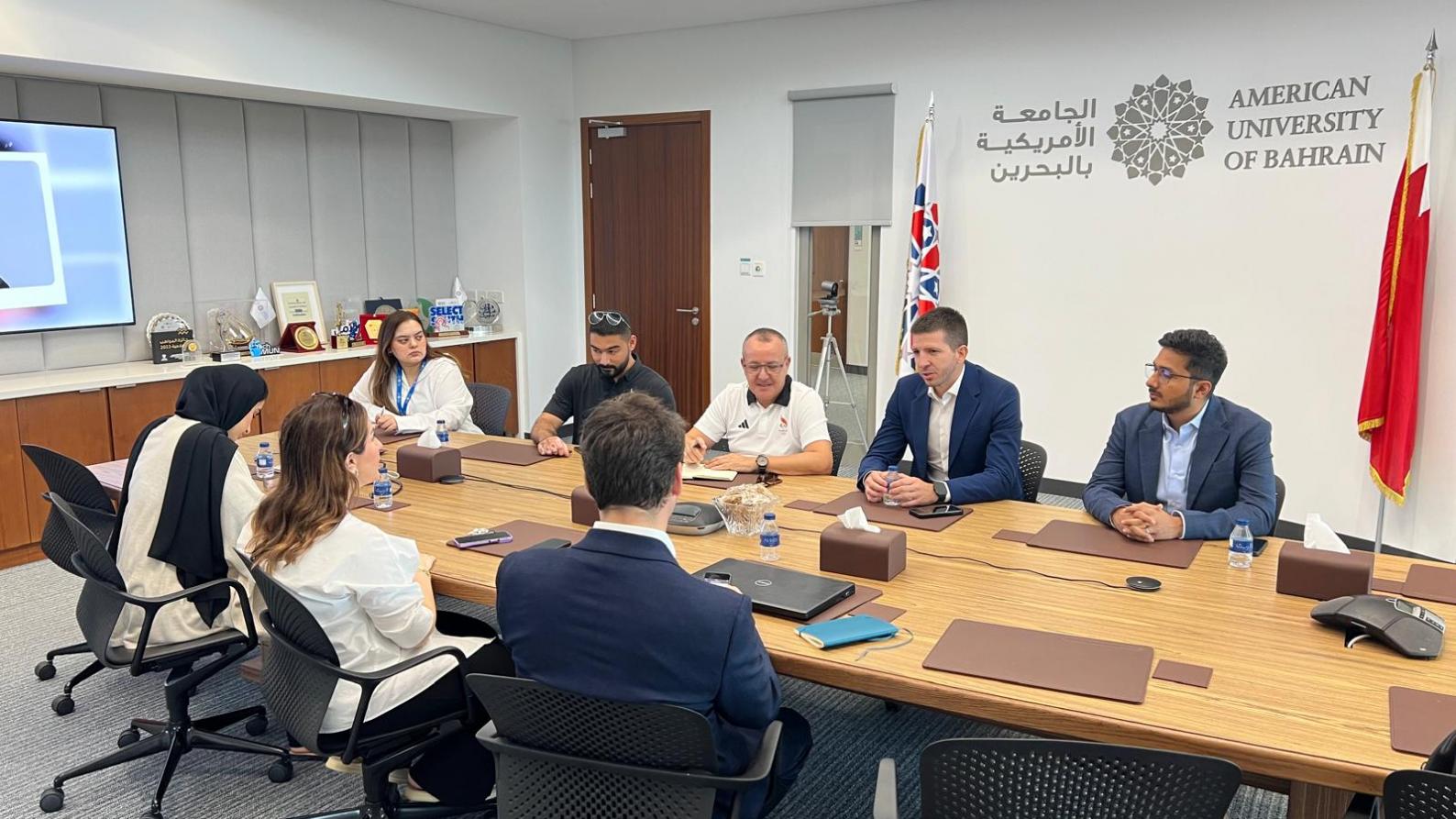 International School Sports Federation Delegation Inspects Sports Facilities at the American University of Bahrain in Preparation for the International School Games