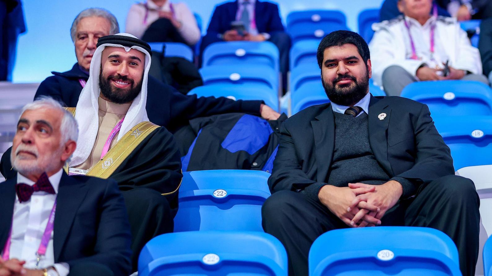 Shaikh Isa bin Ali Attends the Opening Ceremony of the Harbin Asian Winter Games
